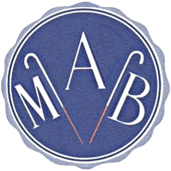 M.A.B. logo and link to M.A.B. navigation menu